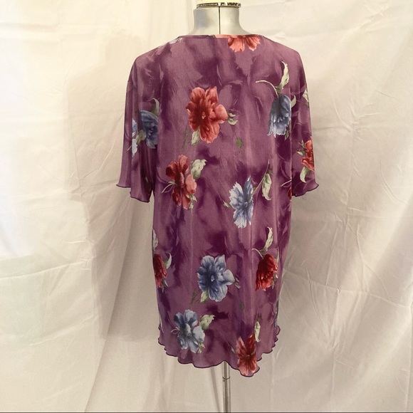 Adrian Karen Floral Tunic 1X - Picture 4 of 7